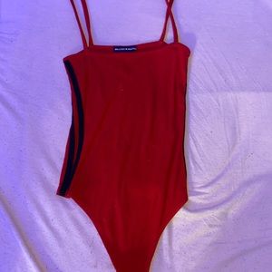brandy melville red bodysuit